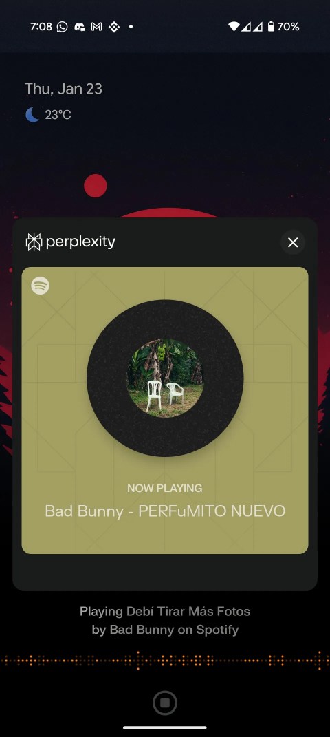 Screenshot of Perplexity Assistant 5