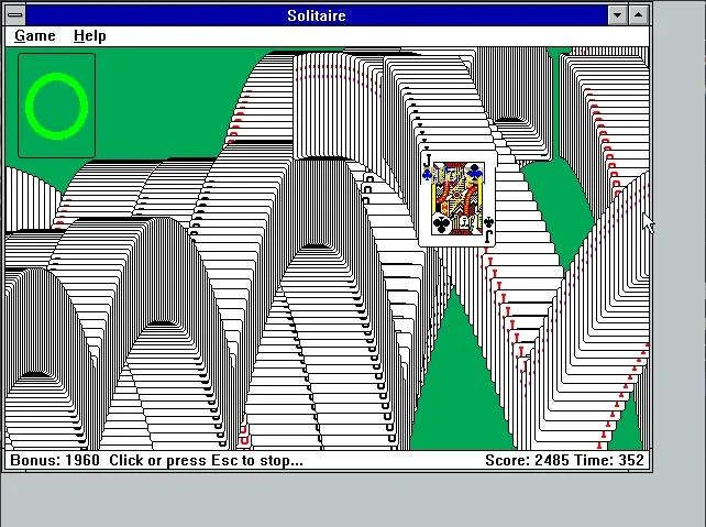 Windows 3.1 Solitaire.