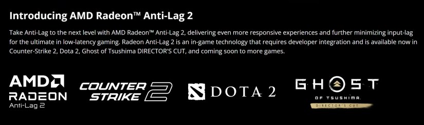 List of games that feature AMD Radeon Anti-Lag 2.