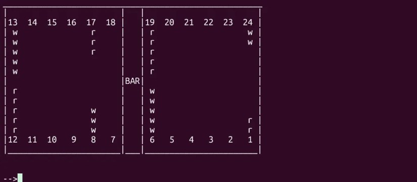 BSD Backgammon tutorial in the terminal.
