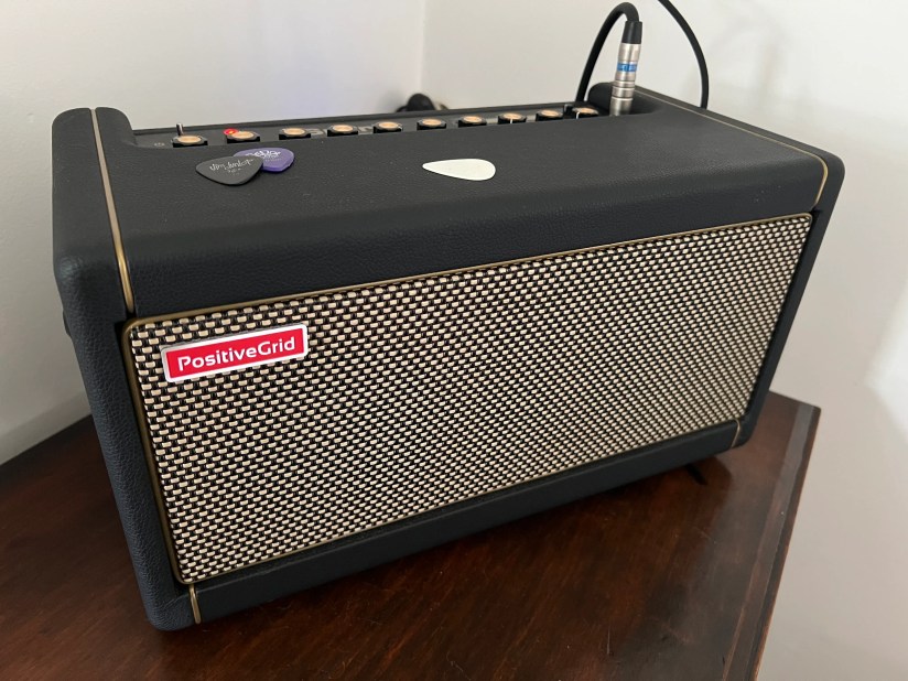 Positive Grid Spark 40 modeling guitar amplifier.