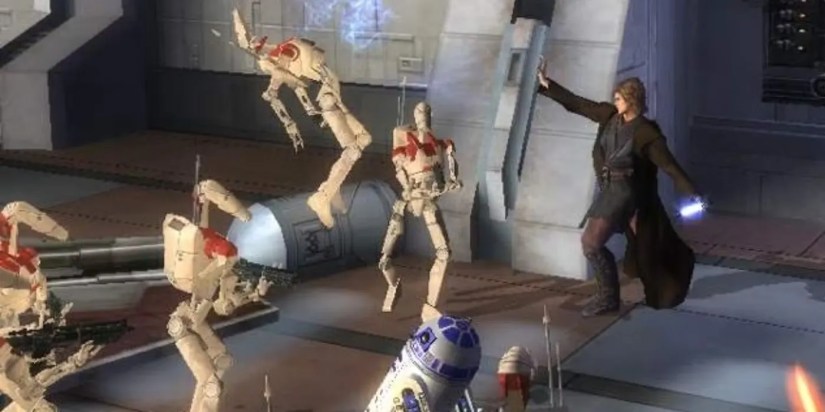 A screenshot from the video game Star Wars: Episode III: Revenge of the Sith.