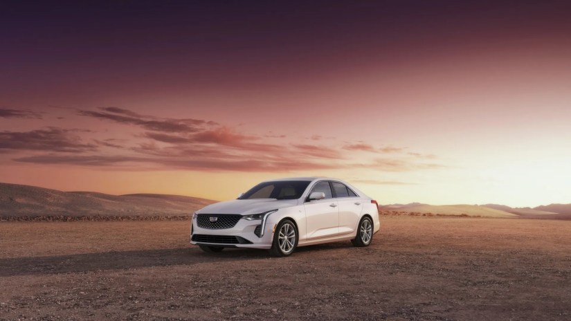 Front 3/4 shot of a 2023 Cadillac CT4