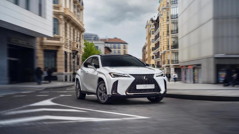 Front 3/4 shot of a 2025 Lexus UX