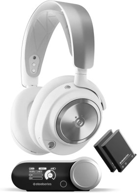 The SteelSeries Arctis Nova Pro Wireless Gaming headset.