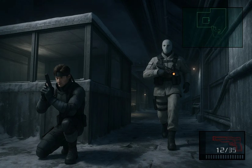 AI-generated concept of what Metal Gear Solid could look like as modern game.