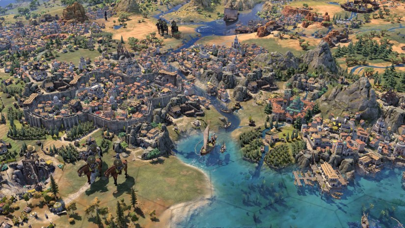 A screenshot of city management in Civilization VII.