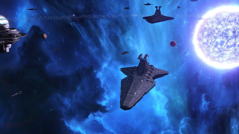 A screenshot from a modded Stellaris game.