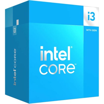 The Intel i3-14100 CPU box.