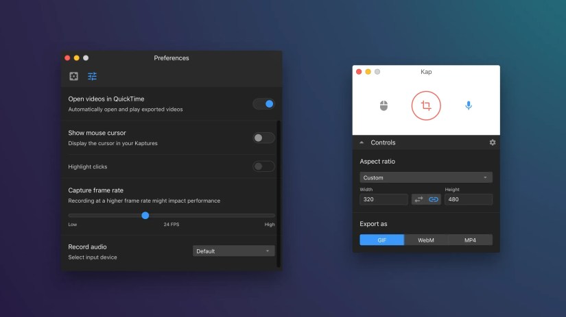 Kap for macOS.
