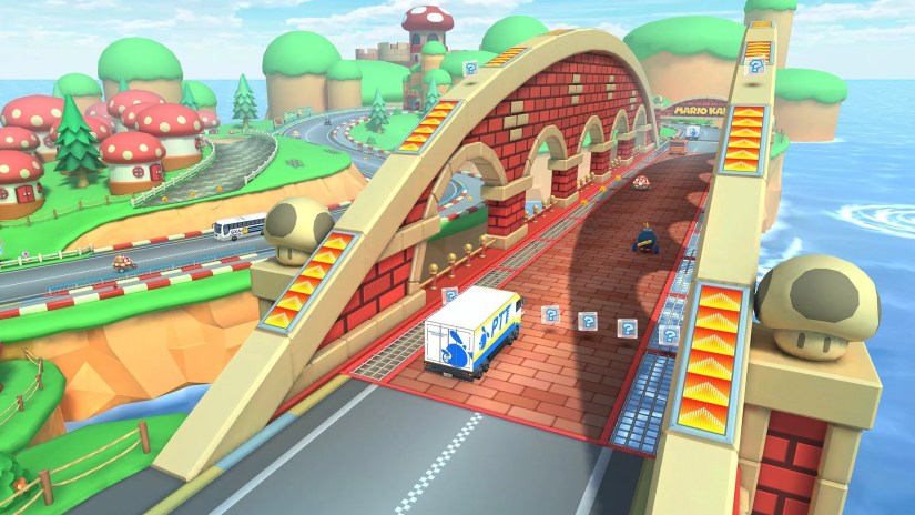 Mushroom Bridge from the Mario Kart series.