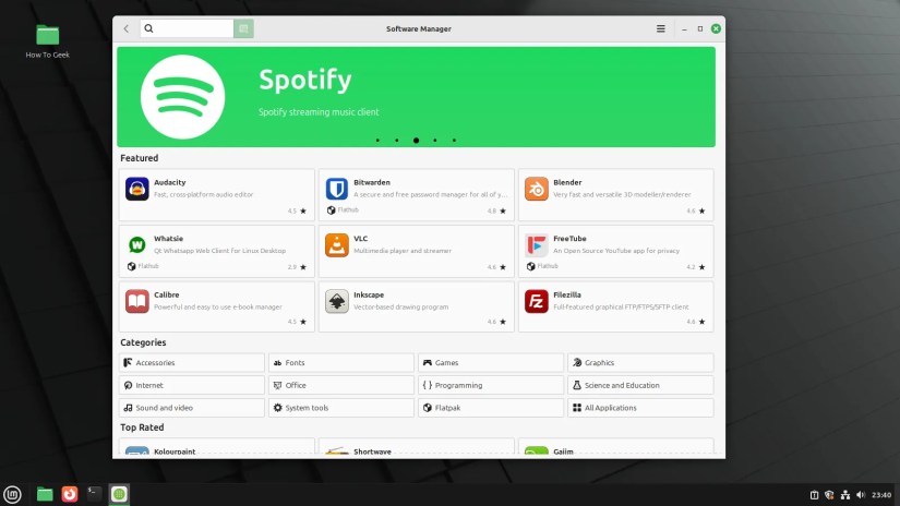 Linux Mint software store mintinstaller.
