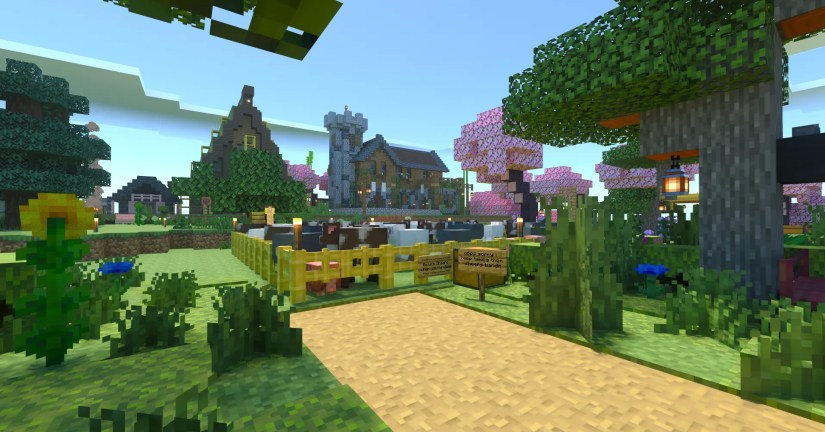 A screenshot from Minecraft: Bedrock Edition.