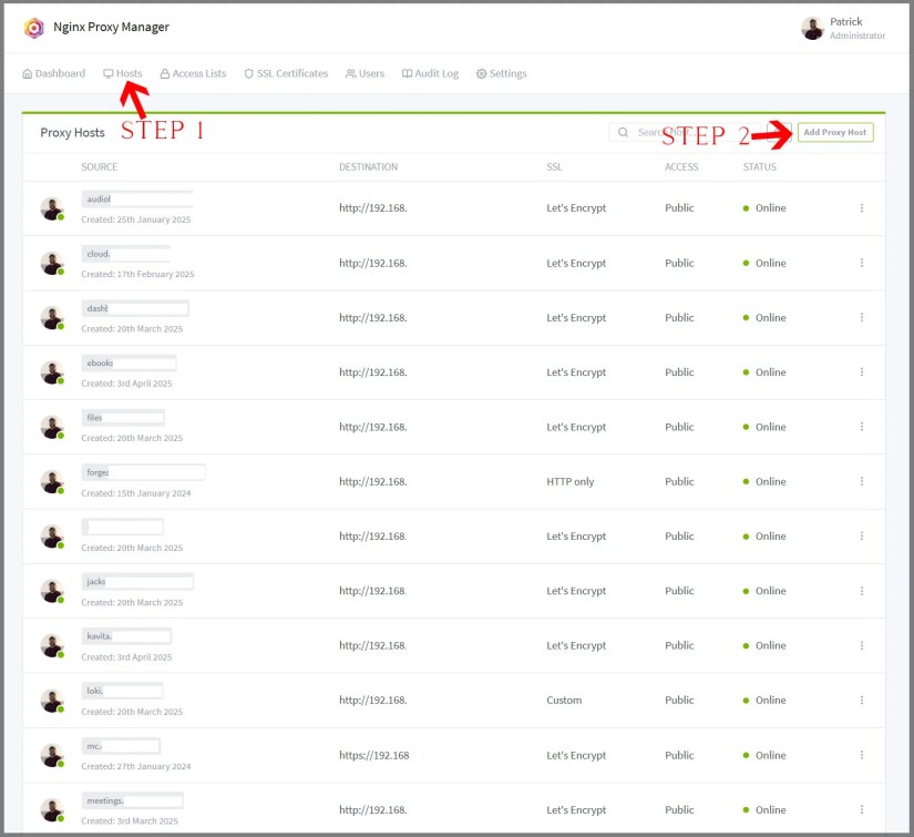 Nginx Proxy Manager Starting Steps.