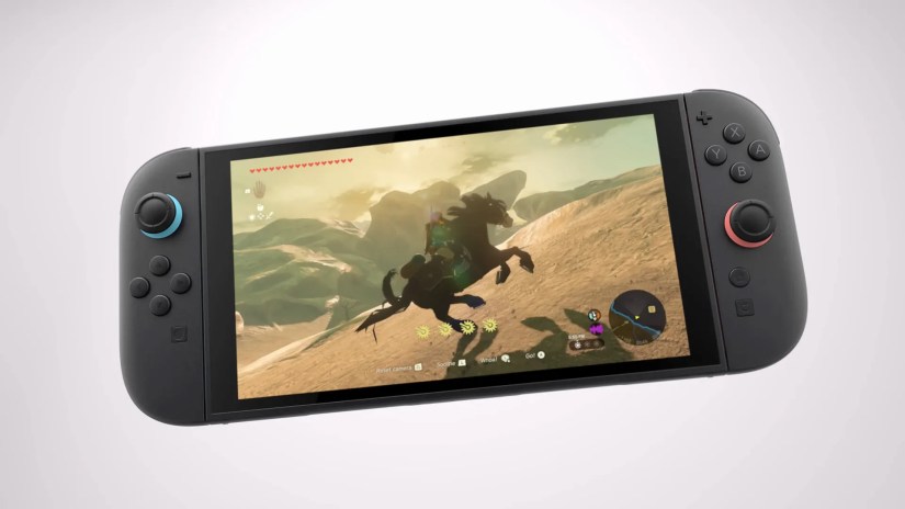 Nintendo Switch 2 playing The Legend of Zelda.