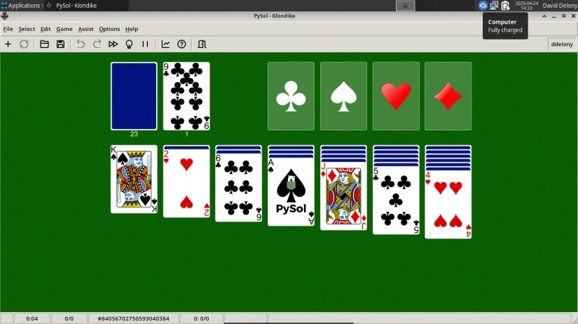 PySolFC running on Ultramarine Linux.