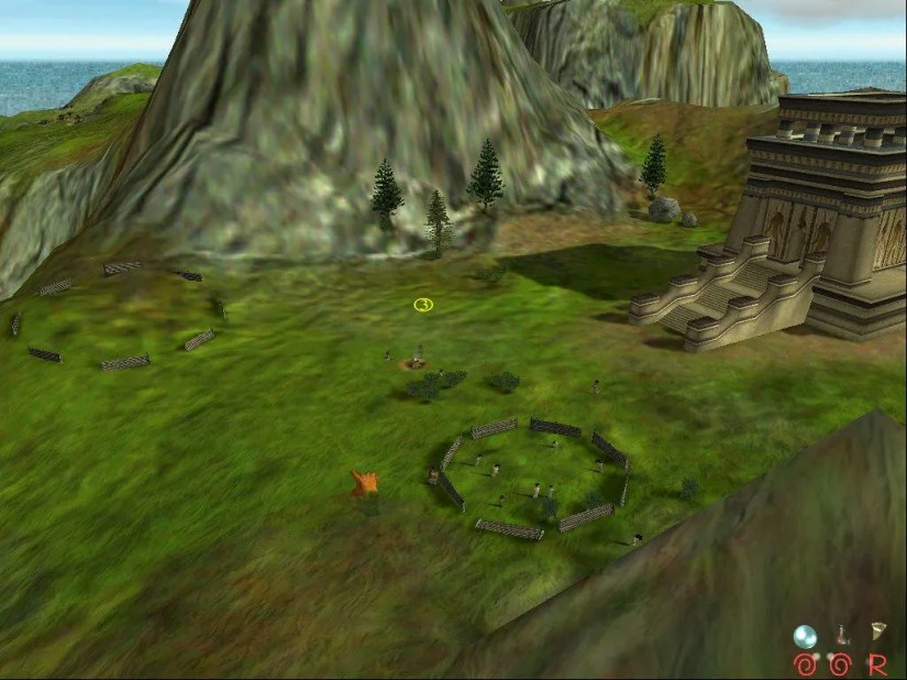 Screenshot of Black &amp; White courtesy of Moby Games.