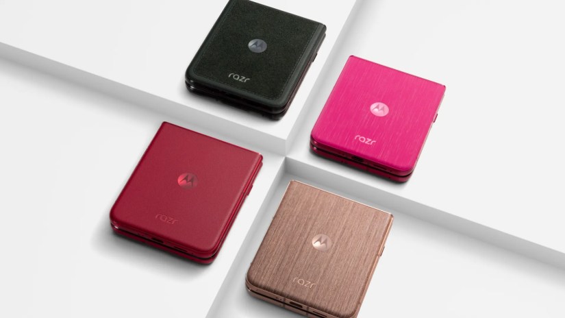 Motorola Razr 60 Ultra in its four colors.