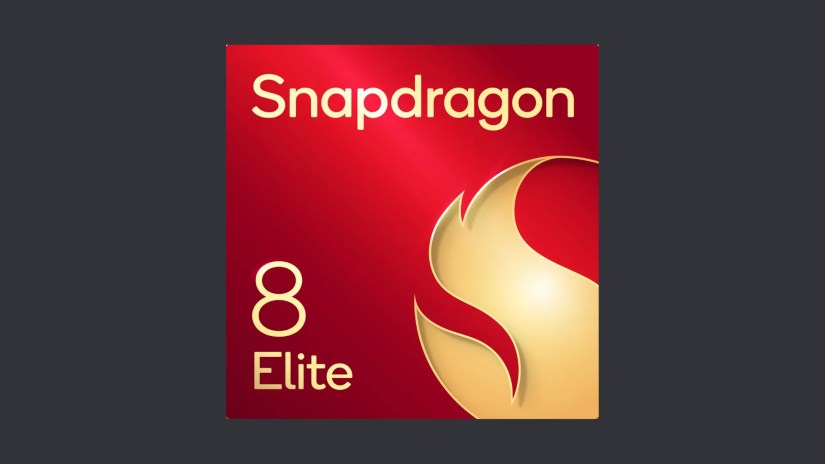 Official mascot of the Snapdragon 8 Elite chipset over a plain gray background.