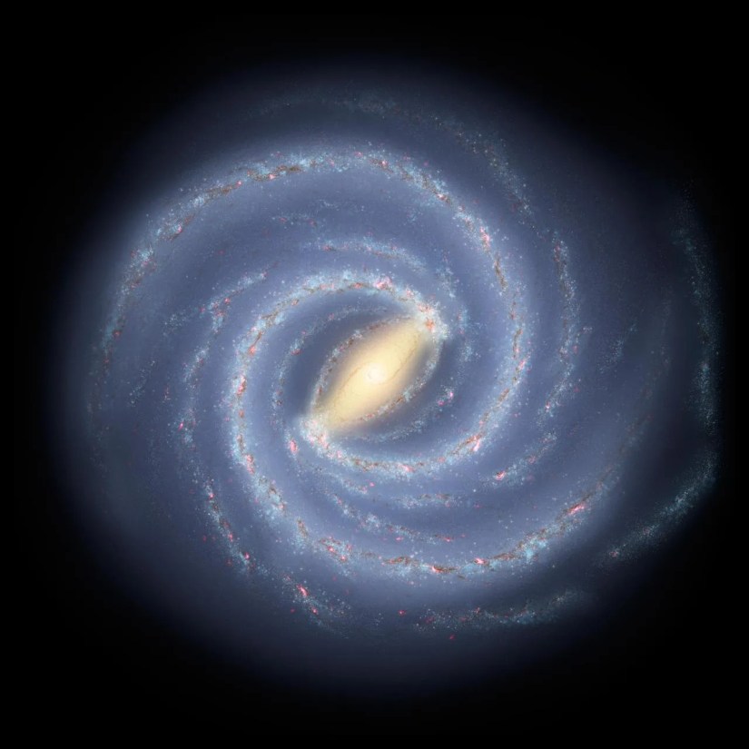 An artistic illustration of the Milky Way Galaxy.