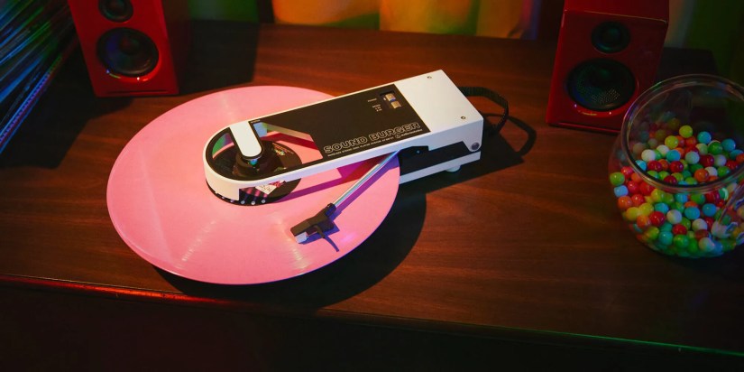 Audio Technica Sound Burger on a table.