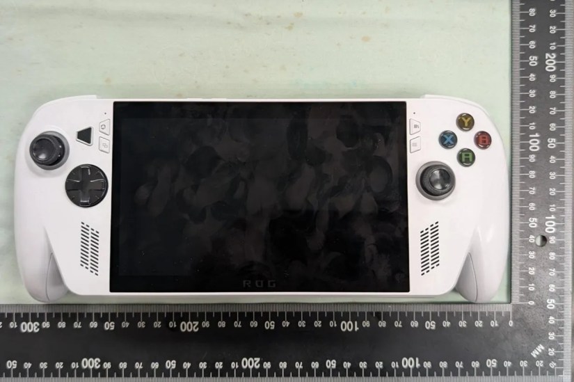 FCC Image of white ROG Ally 2 allegedly