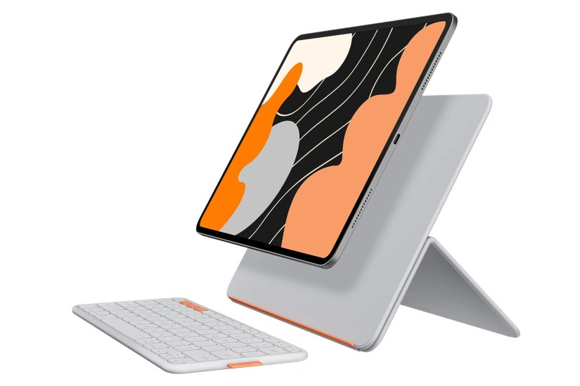 Logitech keyboard and kickstand case with an iPad
