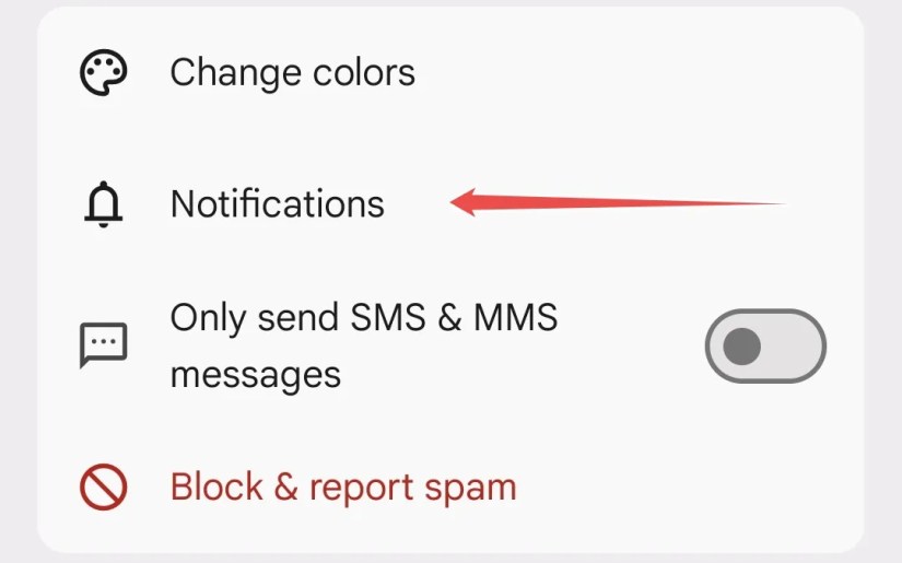 Google Messages Chat notifications