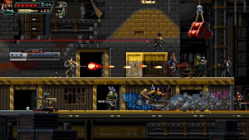 A screenshot from Huntdown.