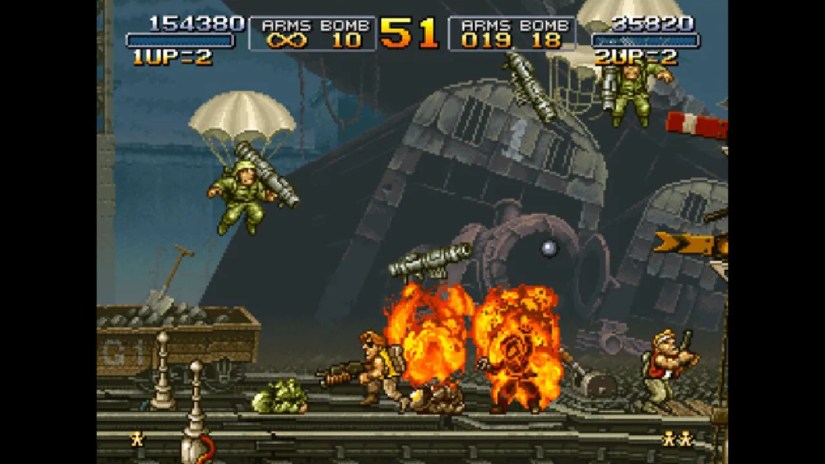 Gameplay screenshot from Metal Slug.