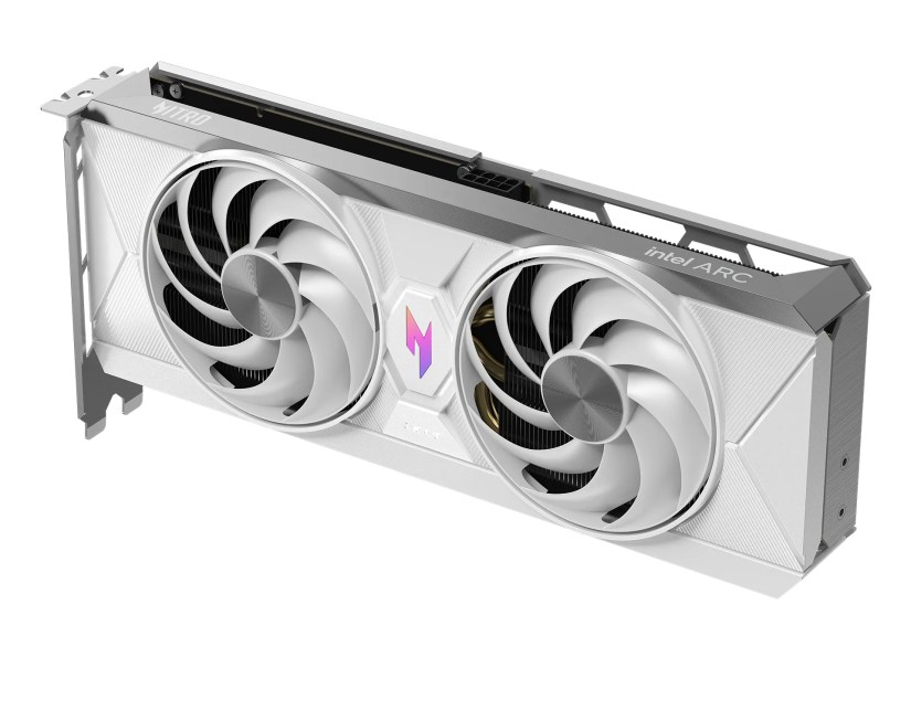Nitro Intel Arc B580 OC 12GB left facing copy