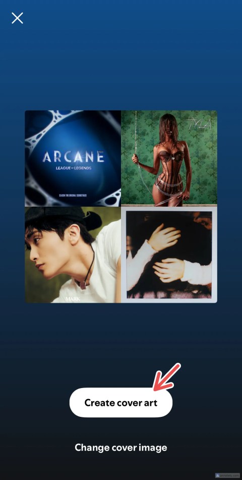 Creating cover art for playlists on Spotify.