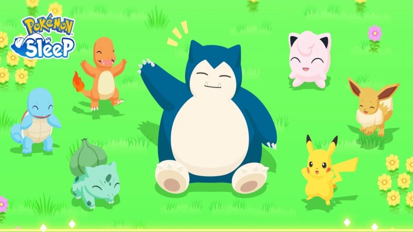 Several Pokémon waving in Pokémon Sleep.