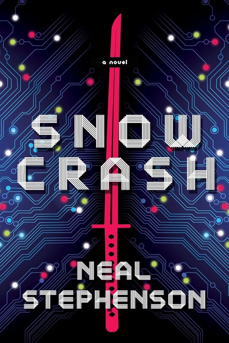 Snow Crash modern book cover.