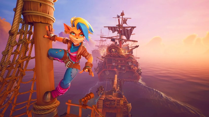 Tawna From Crash Bandicoot on a ship.