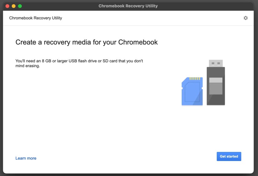 The Chromebook Recovery Utility.