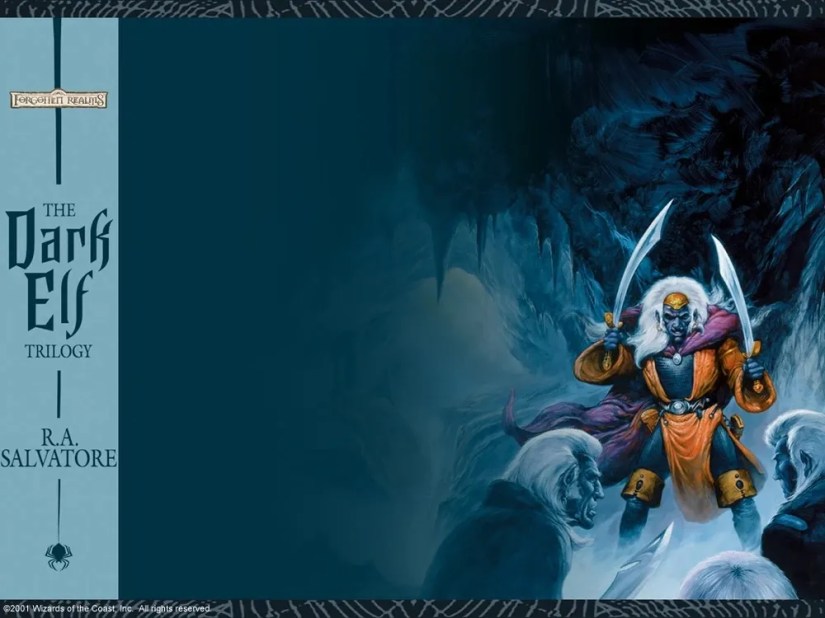 The Dark Elf trilogy wallpaper.