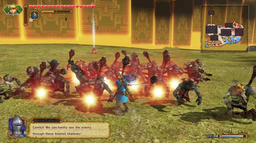 Hyrule Warriors running on Switch 2.