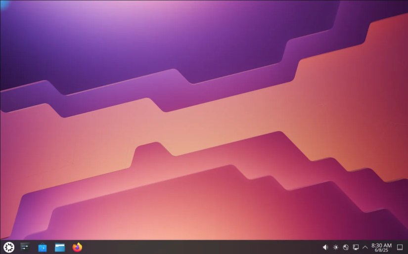 Kubuntu 25.04 desktop with a taskbar visible.