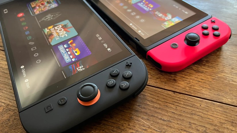 Nintendo Switch 2 and Switch 1 Joy-Cons.
