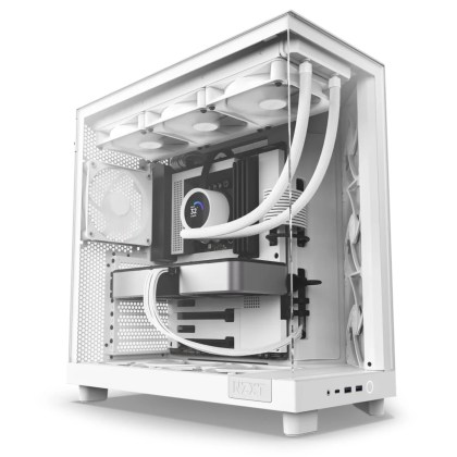 NZXT H6 Flow tempered glass PC case.