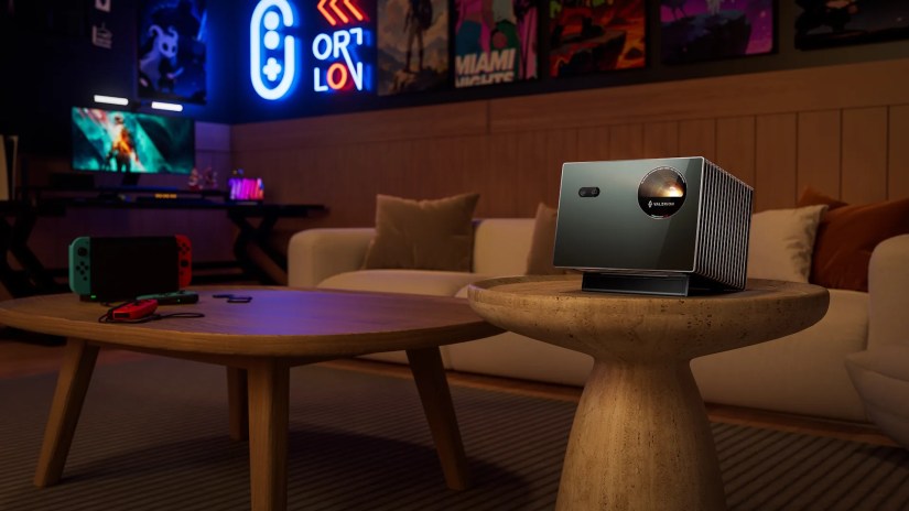 valerion promotions projector on table close up