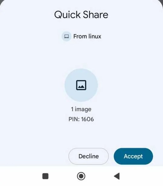 Accepting incoming files from Packet on an Android device