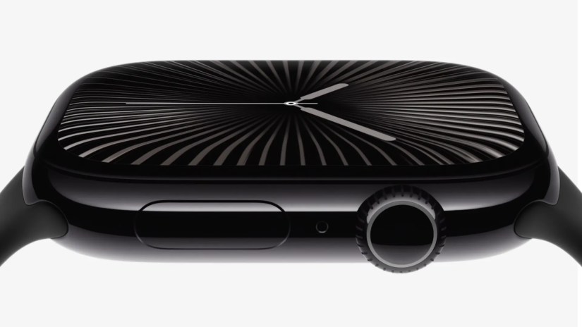 Image of the Apple Watch Series 10 showcasing its display.