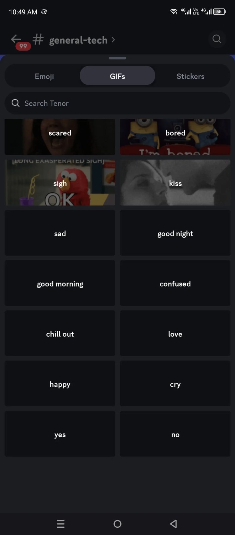 Discord GIF categories didn&rsquo;t load on mobile.