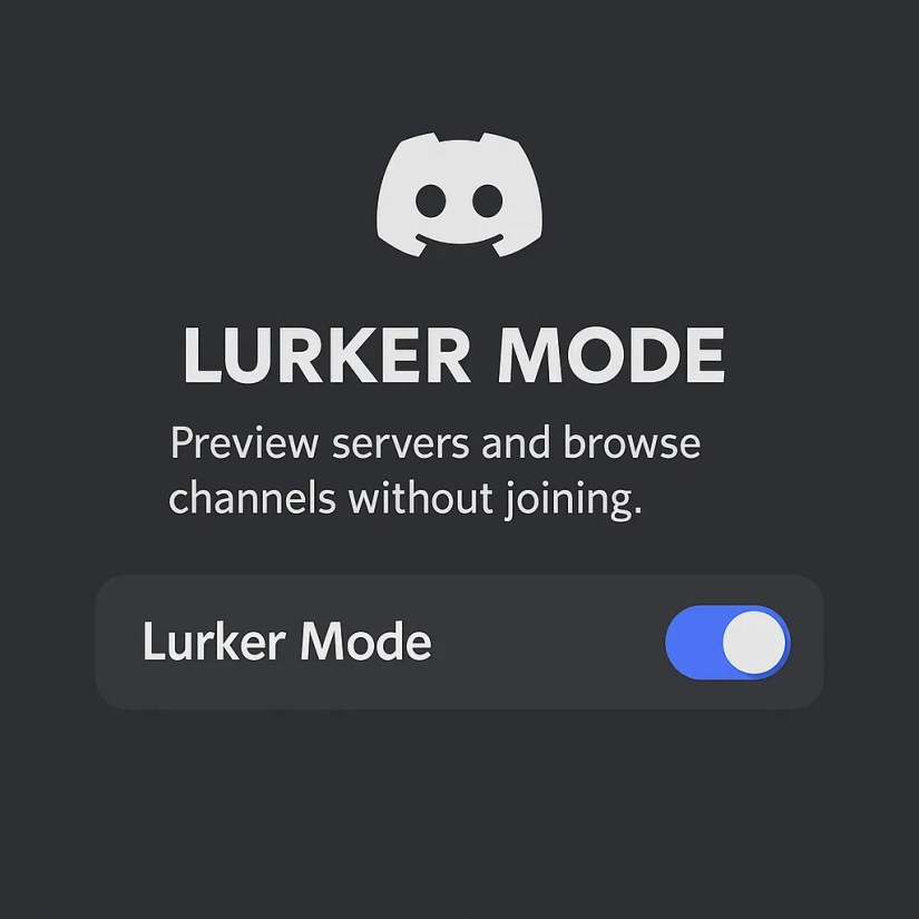 Lurker Mode imagined for Discord.