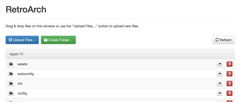 Transferring files to RetroArch.