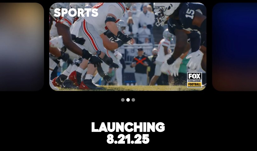 Fox One streaming service preview and launch date.