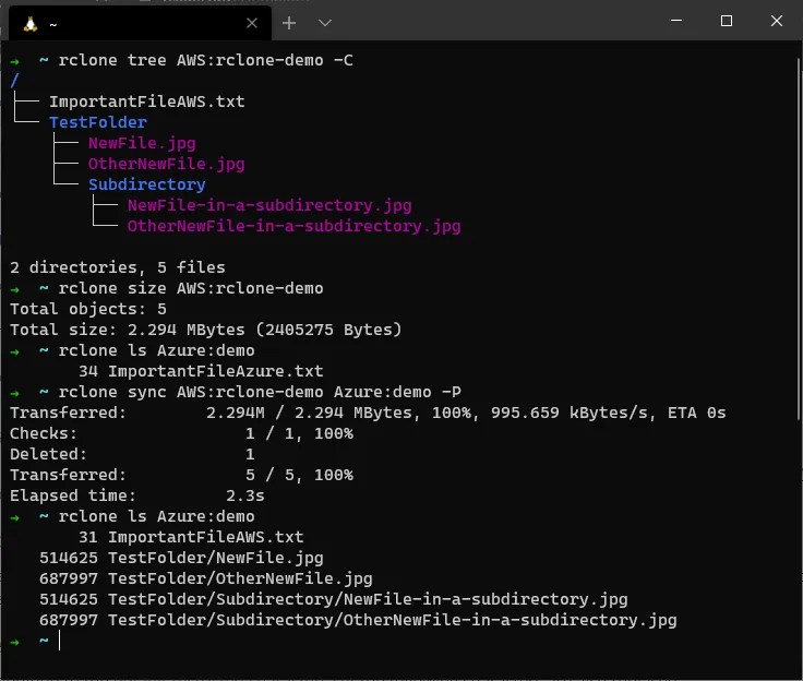 How to Copy Data between AWS and Azure Buckets Using rclone