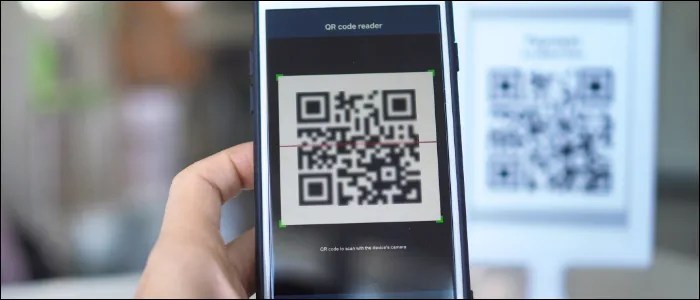 Using a phone to Scan QR codes.